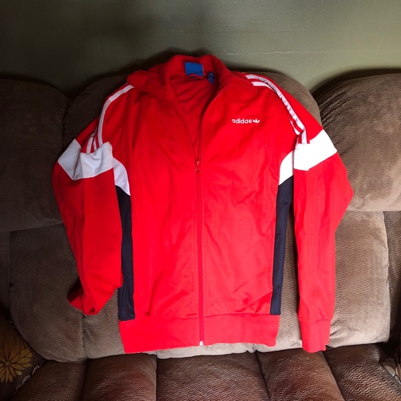 adidas Other - men’s small red adidas originals zip up
